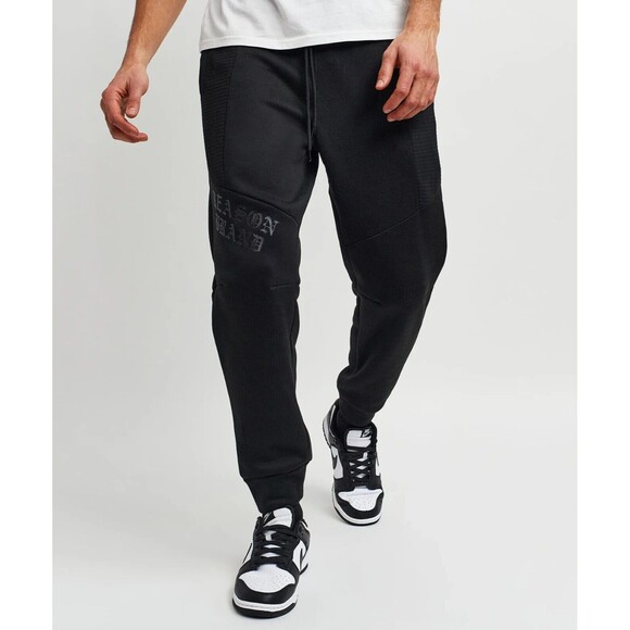 Reason Men's Justin Moto Cuffed Slim Fit Black Jogger Size M - Picture 4 of 13